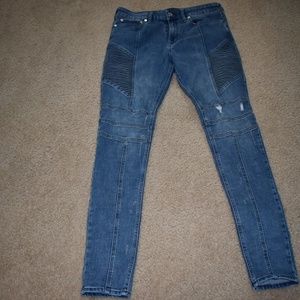 Pacsun Biker Jeans Stacked Skinny 34 x 32